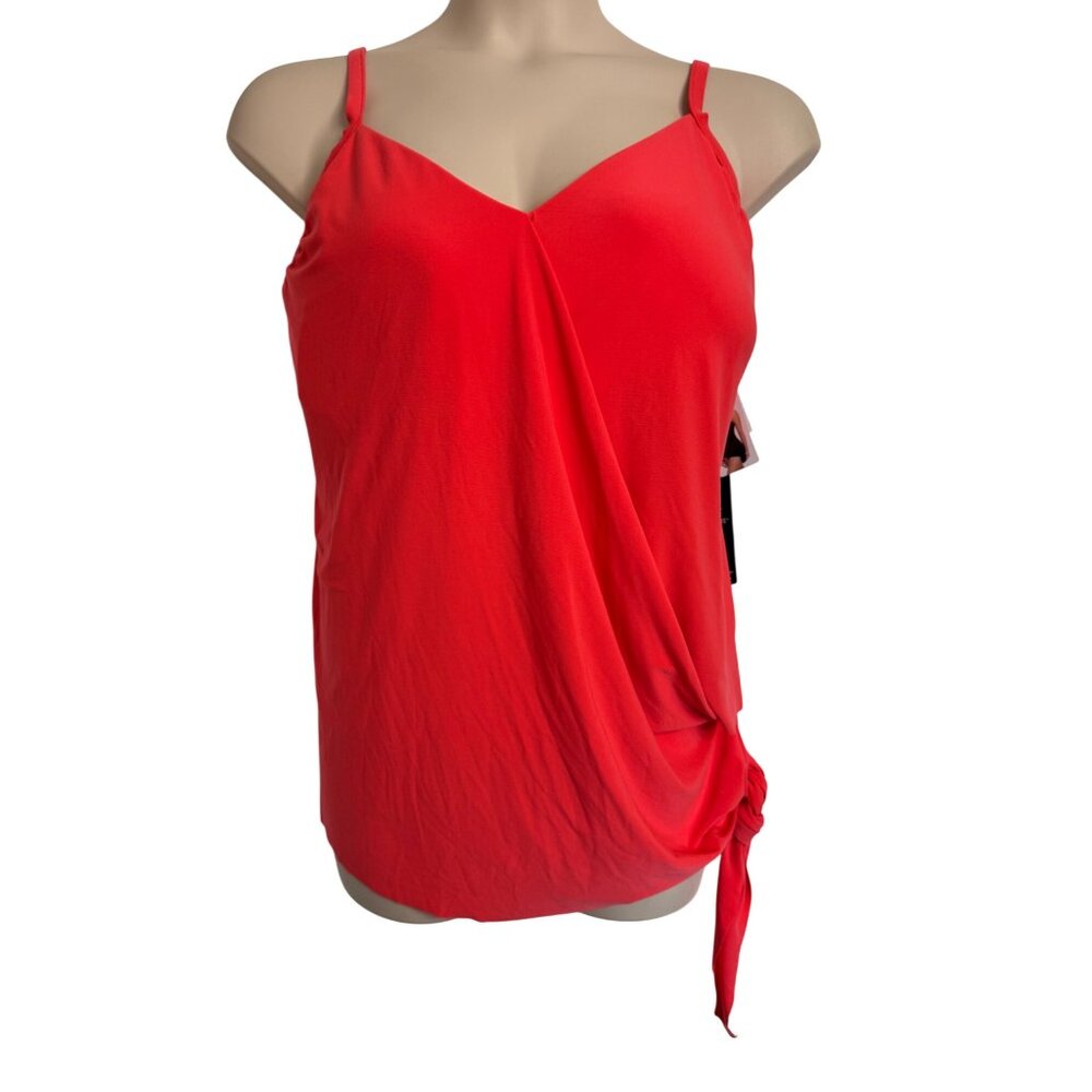 Magicsuit Sunset Orange Size 22W Tankini Top Underwire DD Cup Side Tie NWT $178